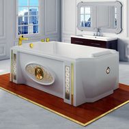 Акриловая ванна Эстелона с панелью + Декоративная эмблема на фронтальную панель