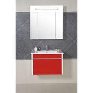Комплект мебели для ванной Аква Родос Париж 75 красный подвесной