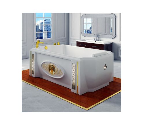 Акриловая ванна Radomir Эстелона с панелью + слив-перелив Bronze